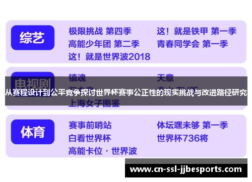 从赛程设计到公平竞争探讨世界杯赛事公正性的现实挑战与改进路径研究